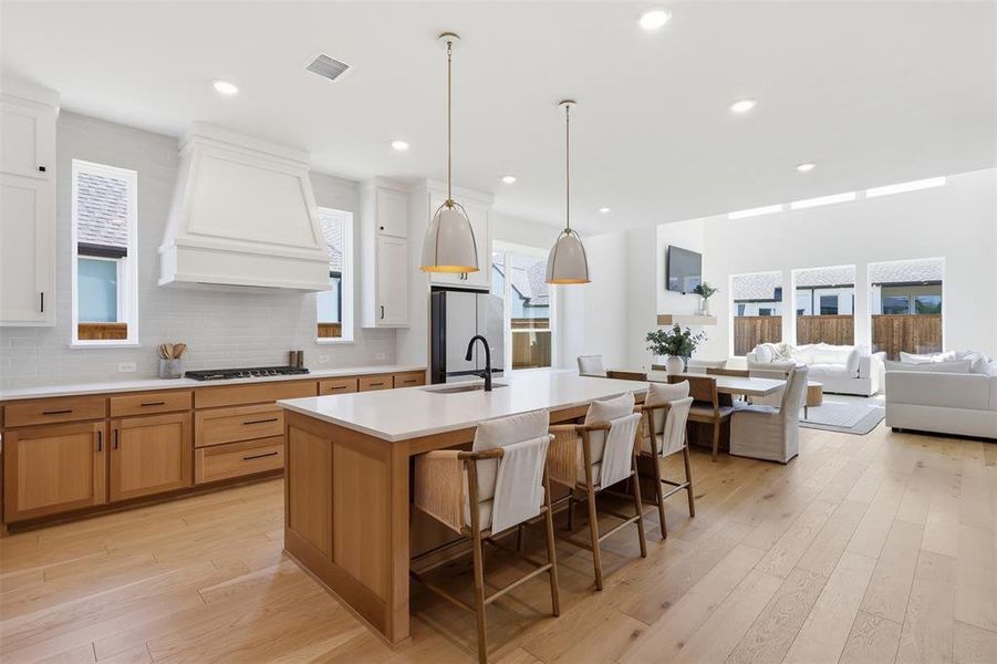 Breath taking kitchen. 10ft kitchen island.