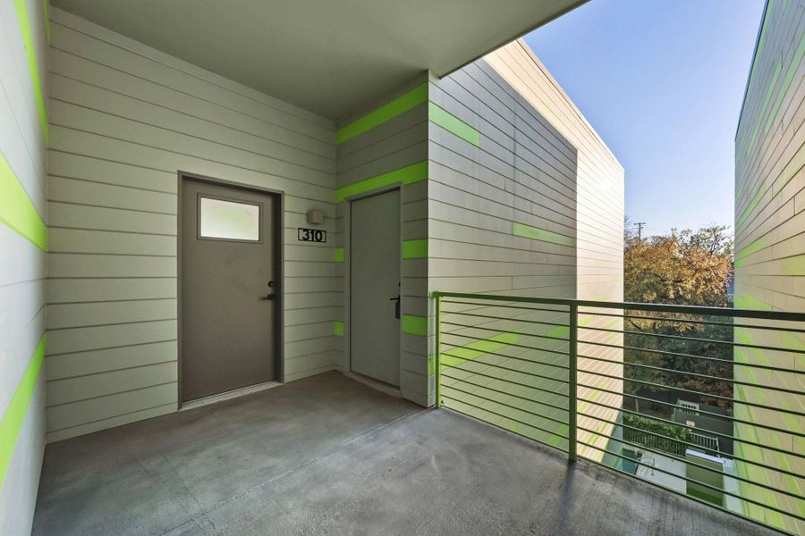 Exterior details and patio area of a home in , Austin (Image 2). Exterior details and patio area of a home in , Austin (Image 2).
