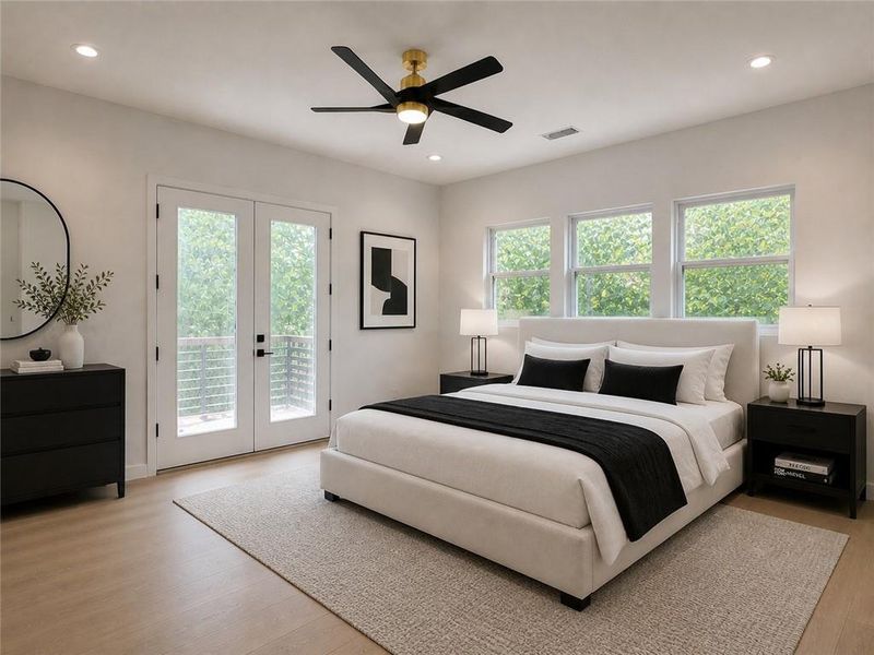 Furnished interior view inside a new home in , Atlanta (Image 14). Furnished interior view inside a new home in , Atlanta (Image 14).