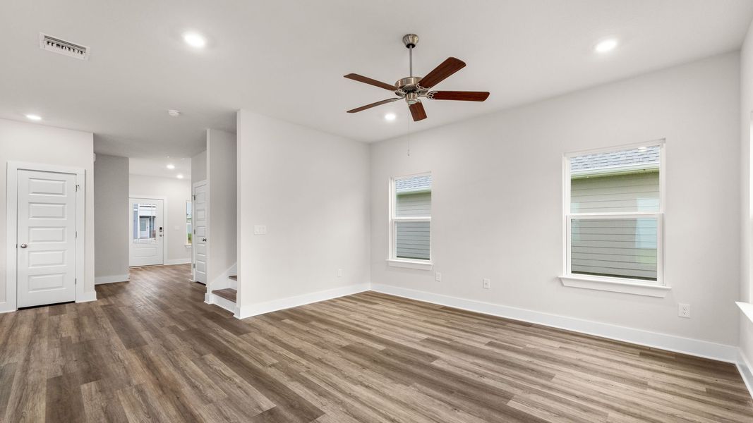 Representative unfurnished interior of a home built from the The Monroe by D.R. Horton in WindMark Beach, Port Saint Joe (Image 27).