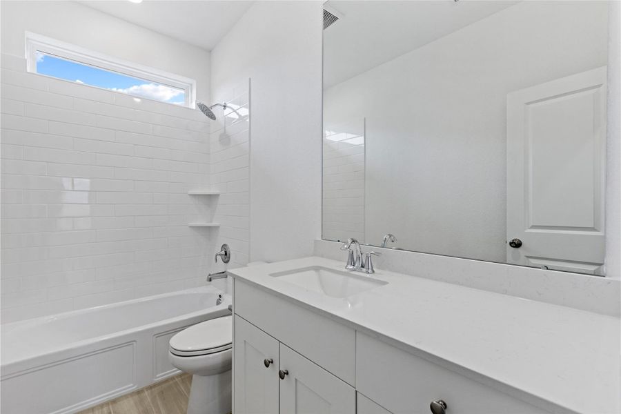 Furnished interior view inside a new home in Lago Mar: Bristol Collection, Texas City (Image 10).