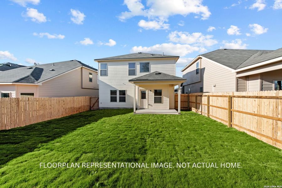 Exterior details and patio area of a home in Winding Brook, San Antonio (Image 3).