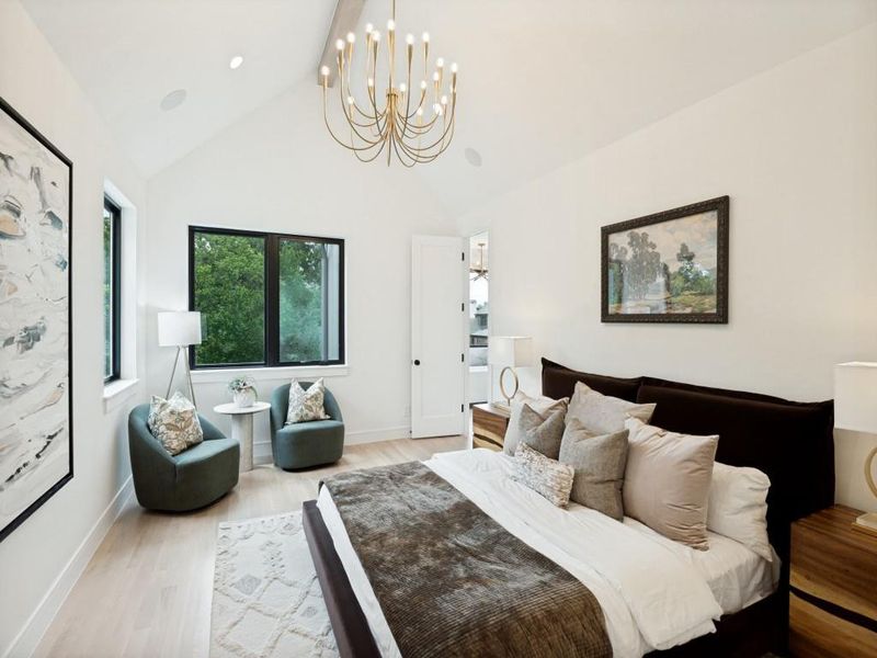 Furnished interior view inside a new home in , Dallas (Image 13).