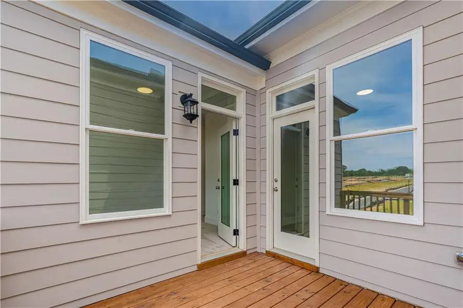 Exterior details and patio area of a home in Waterhaven, Cumming (Image 31).