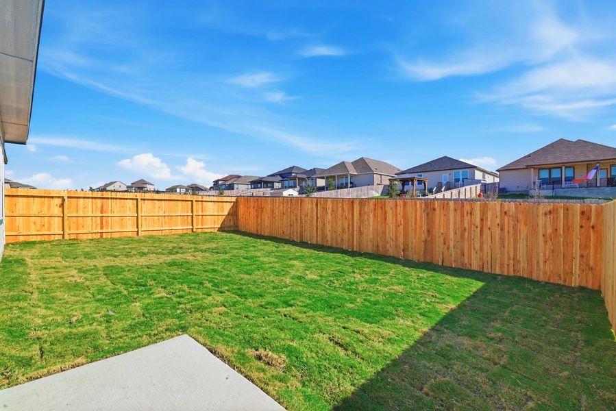 Private Backyard of Home