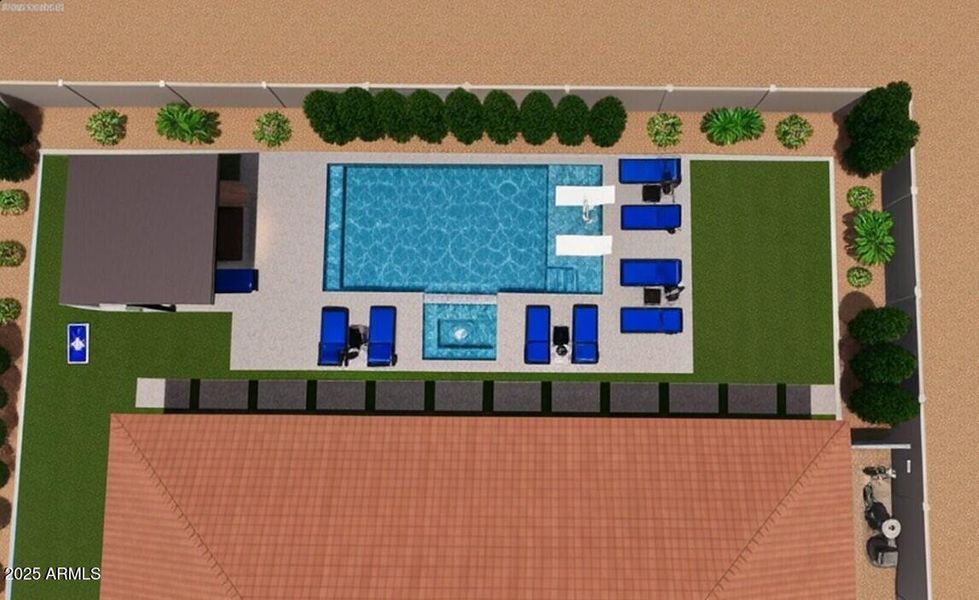 Del Cristal Backyard Overhead Del Cristal Backyard Overhead