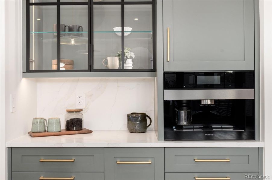 Built in Miele Coffee Bar Built in Miele Coffee Bar