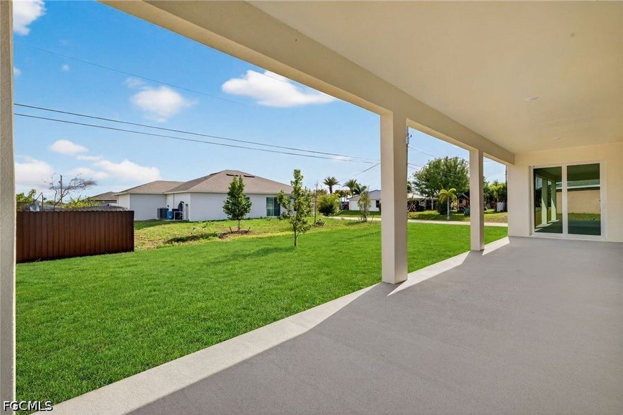 Exterior details and patio area of a home in Cape Coral, Cape Coral (Image 16). Exterior details and patio area of a home in Cape Coral, Cape Coral (Image 16).