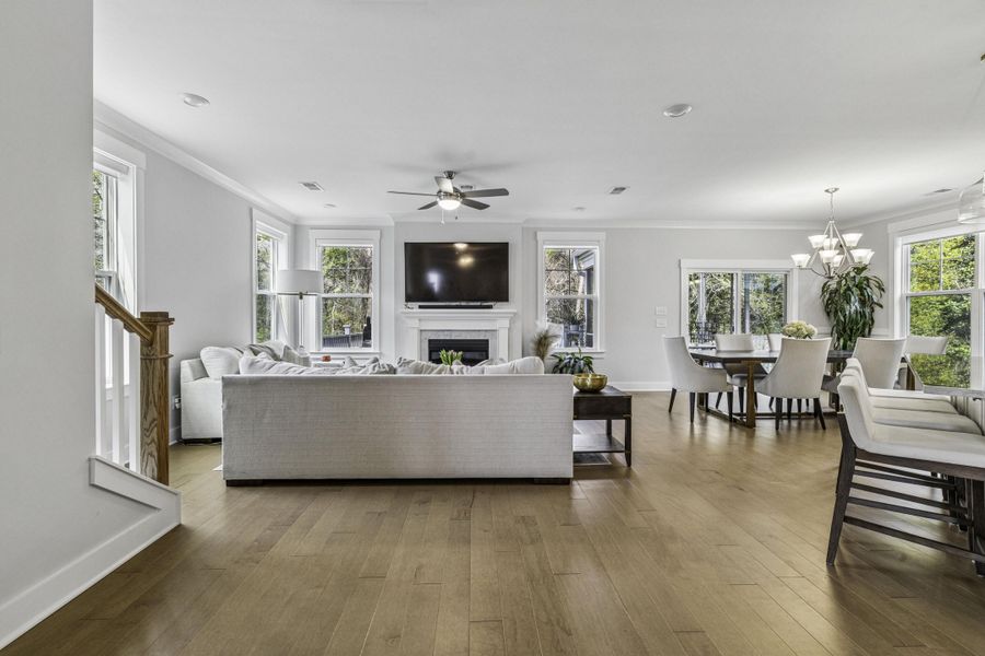Furnished interior view inside a new home in , Charleston (Image 7). Furnished interior view inside a new home in , Charleston (Image 7).