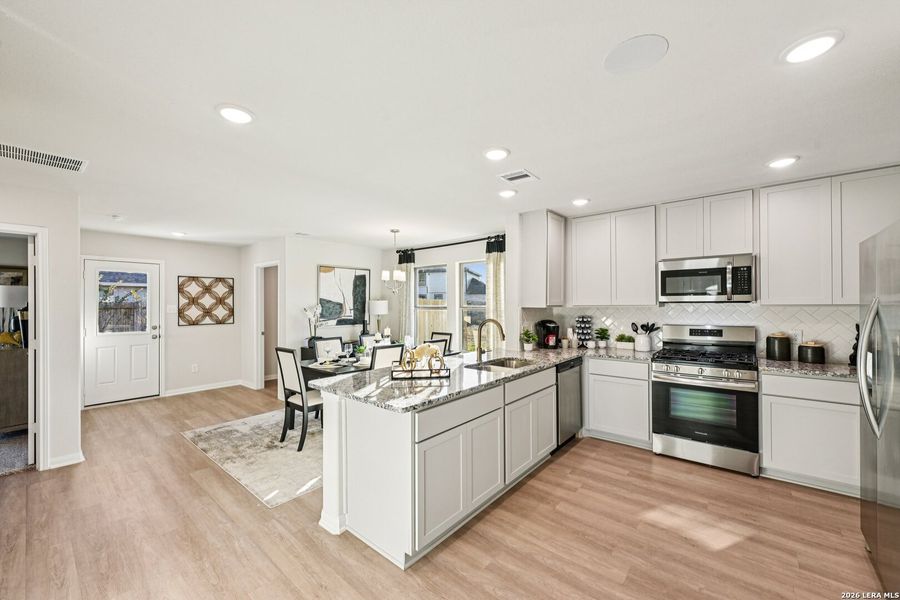 Furnished interior view inside a new home in Red Hawk Landing, San Antonio (Image 10).