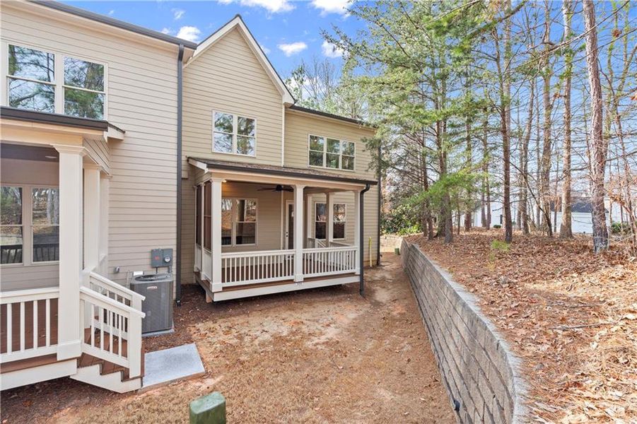 Exterior details and patio area of a home in , Canton (Image 4).