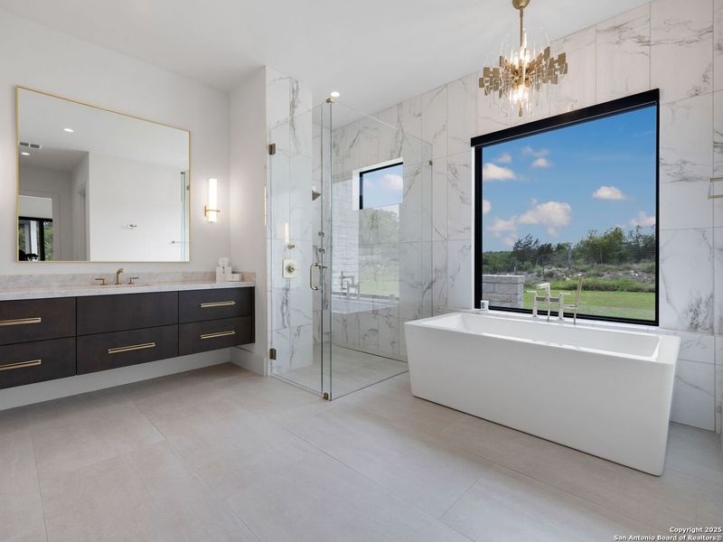 Furnished interior view inside a new home in , Boerne (Image 13).