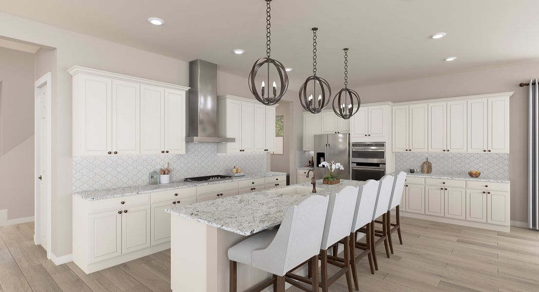 Representative furnished interior of a home built from the Ventana Plan 4507 by Tri Pointe Homes in Waterston Central, Gilbert (Image 19).