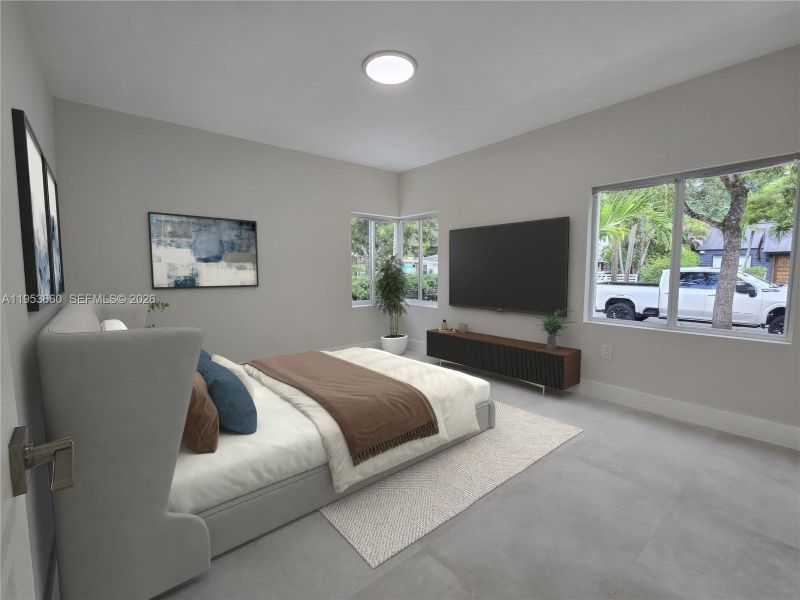 Furnished interior view inside a new home in , Miami (Image 31).