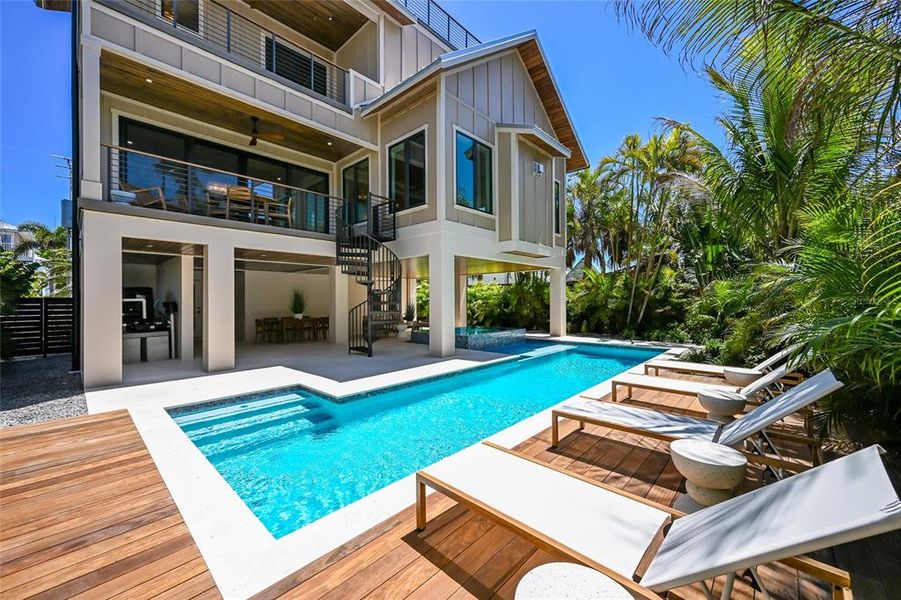 Exterior details and patio area of a home in , Anna Maria (Image 27). Exterior details and patio area of a home in , Anna Maria (Image 27).