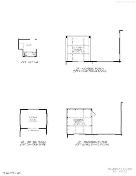 2D floor plan layout for the Salerno by Epcon Communities in The Grove at Haven Hill, Lenoir City, TN (Image 29). 2D floor plan layout for the Salerno by Epcon Communities in The Grove at Haven Hill, Lenoir City, TN (Image 29).