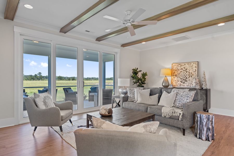 Representative furnished interior of a home built from the Scout by Bill Clark Homes in Sidbury Landing, Wilmington (Image 72).