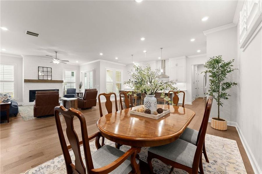 Furnished interior view inside a new home in Promenade at Sawnee Village, Cumming (Image 14).