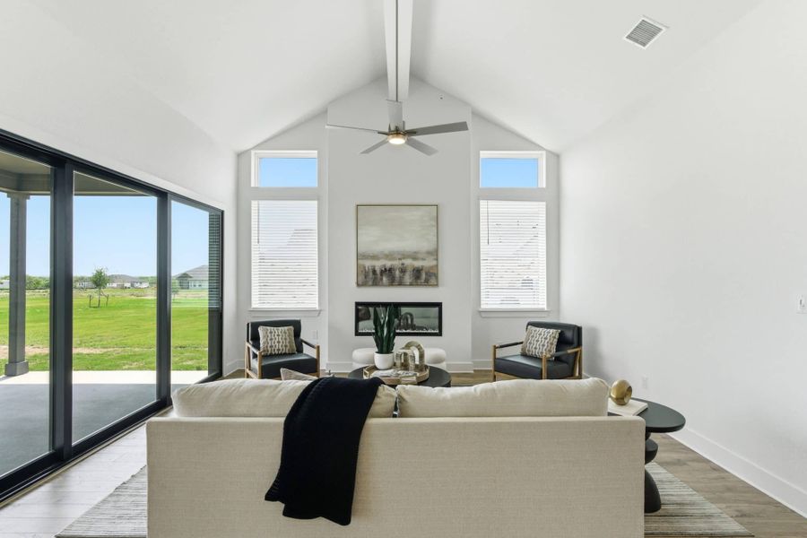 Furnished interior view inside a new home in Sienna Lakes, San Antonio (Image 13). Furnished interior view inside a new home in Sienna Lakes, San Antonio (Image 13).