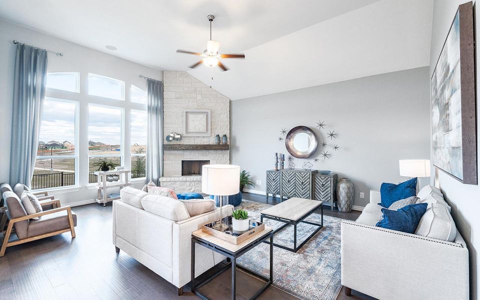 Representative furnished interior of a home built from the Atascadero by CastleRock Communities in Solterra, Mesquite (Image 11).