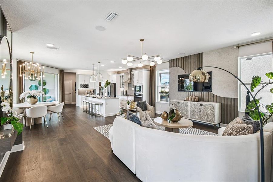 Furnished interior view inside a new home in Lake Star at Ovation, Winter Garden (Image 7).
