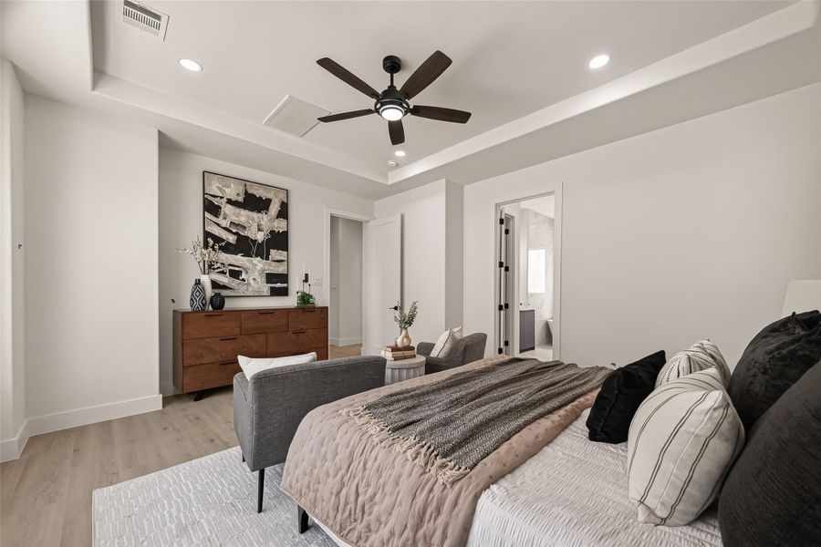 Furnished interior view inside a new home in , Houston (Image 18).