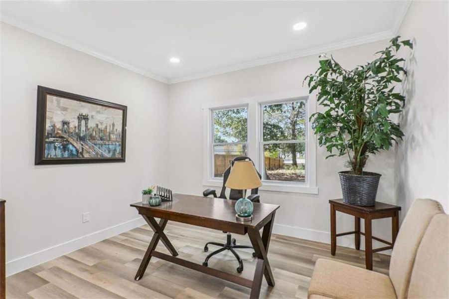 Furnished interior view inside a new home in , Atlanta (Image 8).