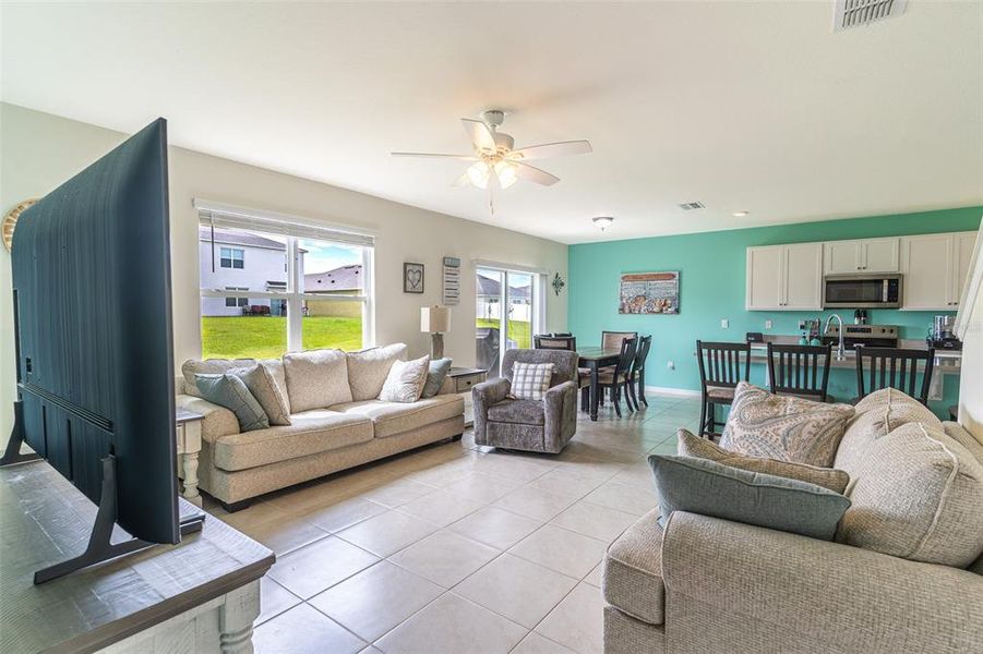 Furnished interior view inside a new home in Harmony at Lake Eloise, Winter Haven (Image 16). Furnished interior view inside a new home in Harmony at Lake Eloise, Winter Haven (Image 16).
