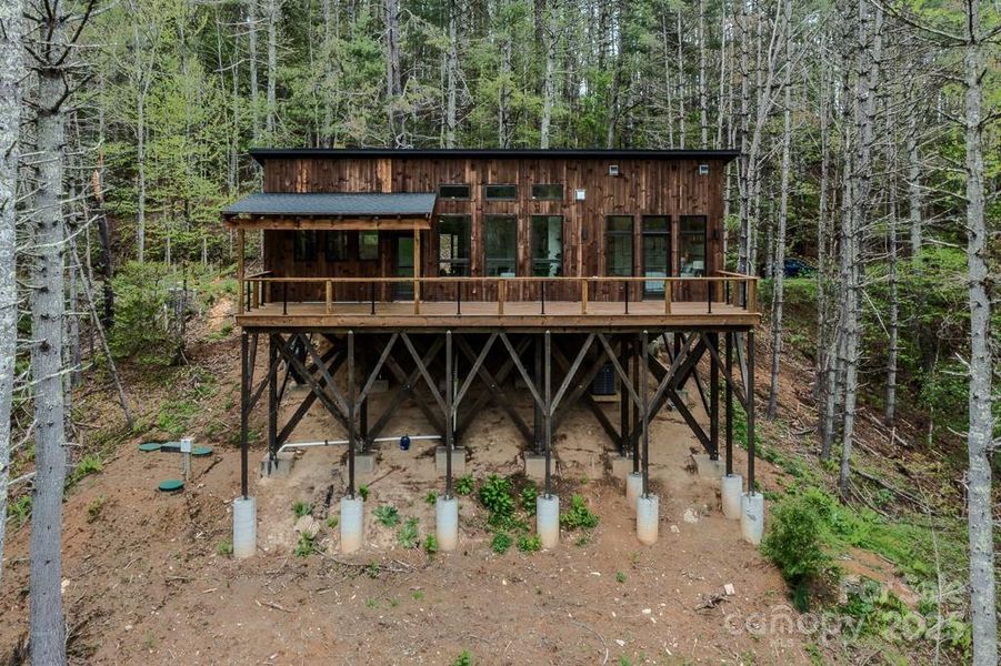 In-progress construction of a new home in , Fleetwood, NC (Image 36).