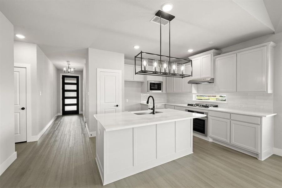 Furnished interior view inside a new home in Oaks of North Grove, Waxahachie (Image 14).