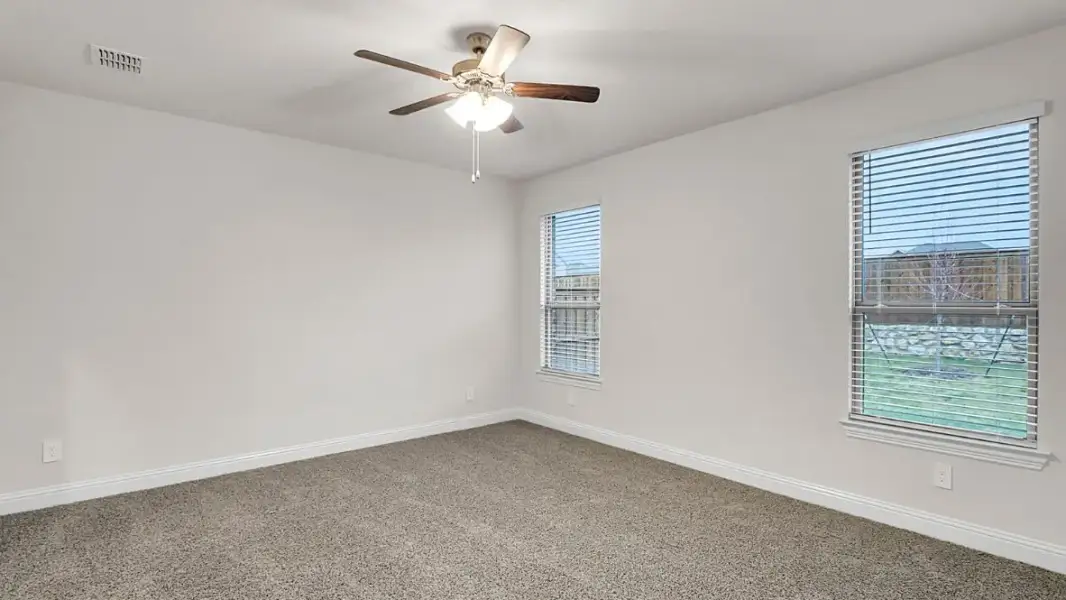 Representative unfurnished interior of a home built from the Estes by D.R. Horton in White Rock Trail Addition, Dallas (Image 17). Representative unfurnished interior of a home built from the Estes by D.R. Horton in White Rock Trail Addition, Dallas (Image 17).