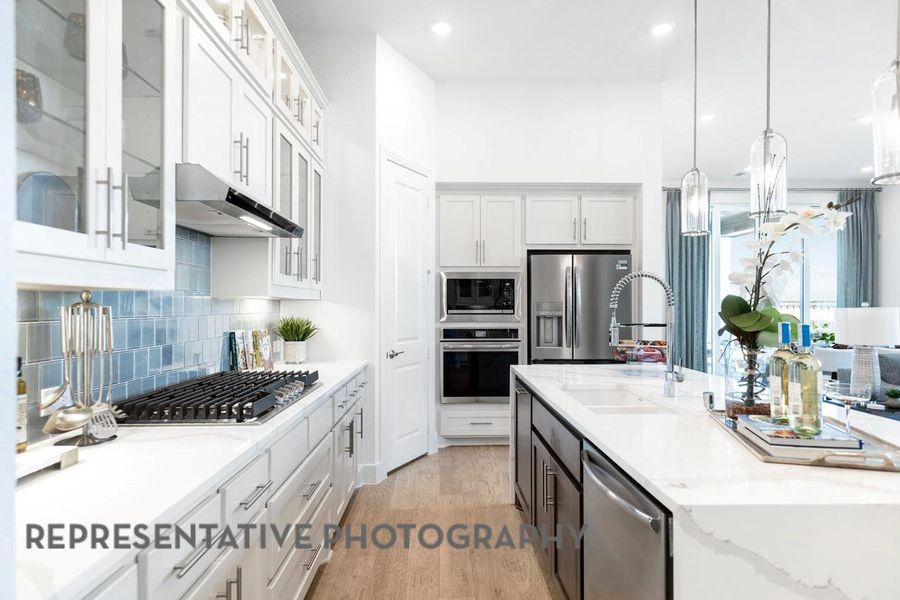 Furnished interior view inside a new home in Lariat: 50ft. lots, Liberty Hill (Image 7). Furnished interior view inside a new home in Lariat: 50ft. lots, Liberty Hill (Image 7).