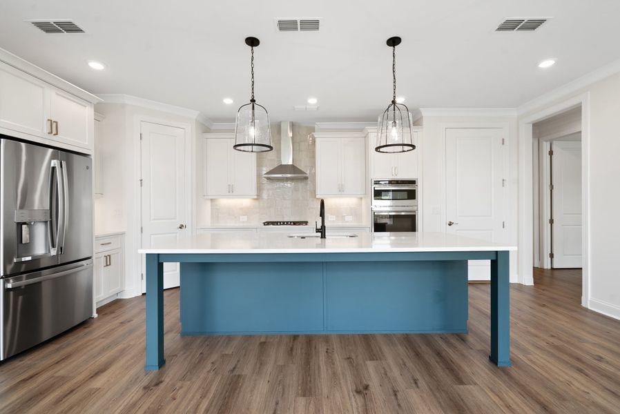 Representative furnished interior of a home built from the The Lawrence by The Providence Group in Promenade at Sawnee Village, Cumming (Image 5). Representative furnished interior of a home built from the The Lawrence by The Providence Group in Promenade at Sawnee Village, Cumming (Image 5).