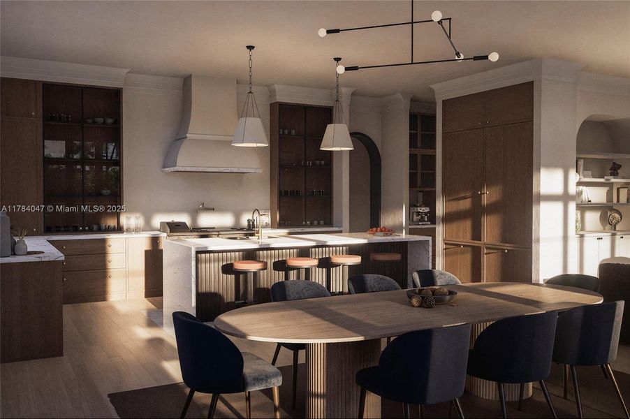 Furnished interior view inside a new home in , Miami Shores (Image 13).