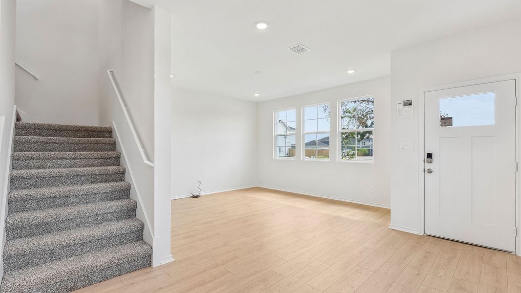 Spacious, unfurnished interior of a new home in Valverde, Bastrop (Image 18). Spacious, unfurnished interior of a new home in Valverde, Bastrop (Image 18).