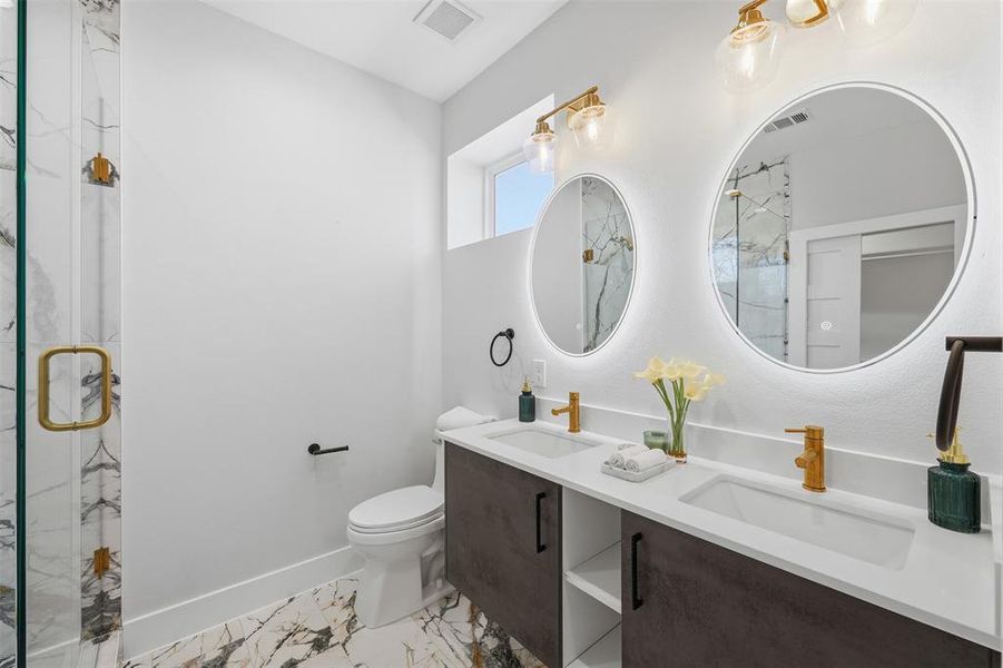 Furnished interior view inside a new home in , Dallas (Image 17).
