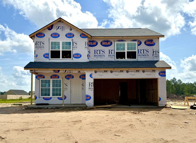 In-progress construction of a new home in The Village at Sassafras, Allenhurst, GA (Image 4). In-progress construction of a new home in The Village at Sassafras, Allenhurst, GA (Image 4).