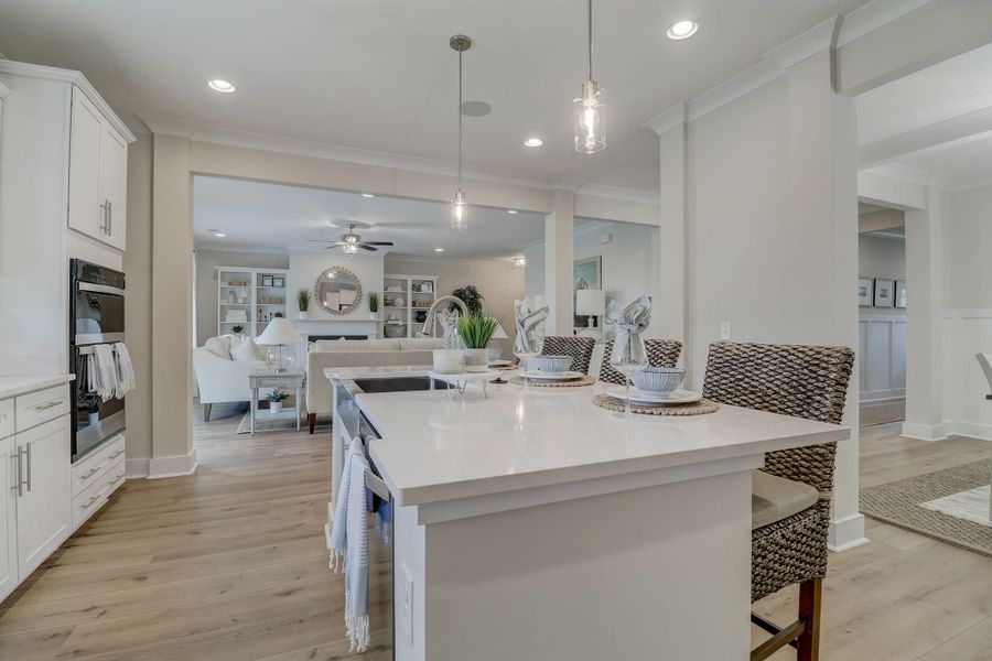 Representative furnished interior of a home built from the Brantley II by Great Southern Homes in Collins Cove, Chapin (Image 54).