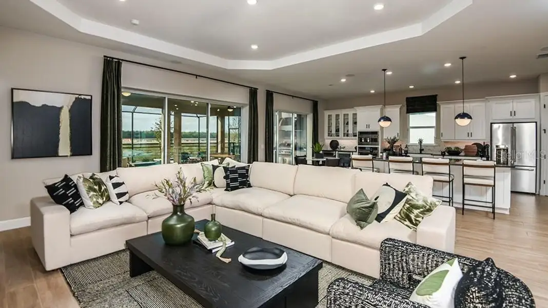 Furnished interior view inside a new home in Esplanade at Westview, Kissimmee (Image 17). Furnished interior view inside a new home in Esplanade at Westview, Kissimmee (Image 17).