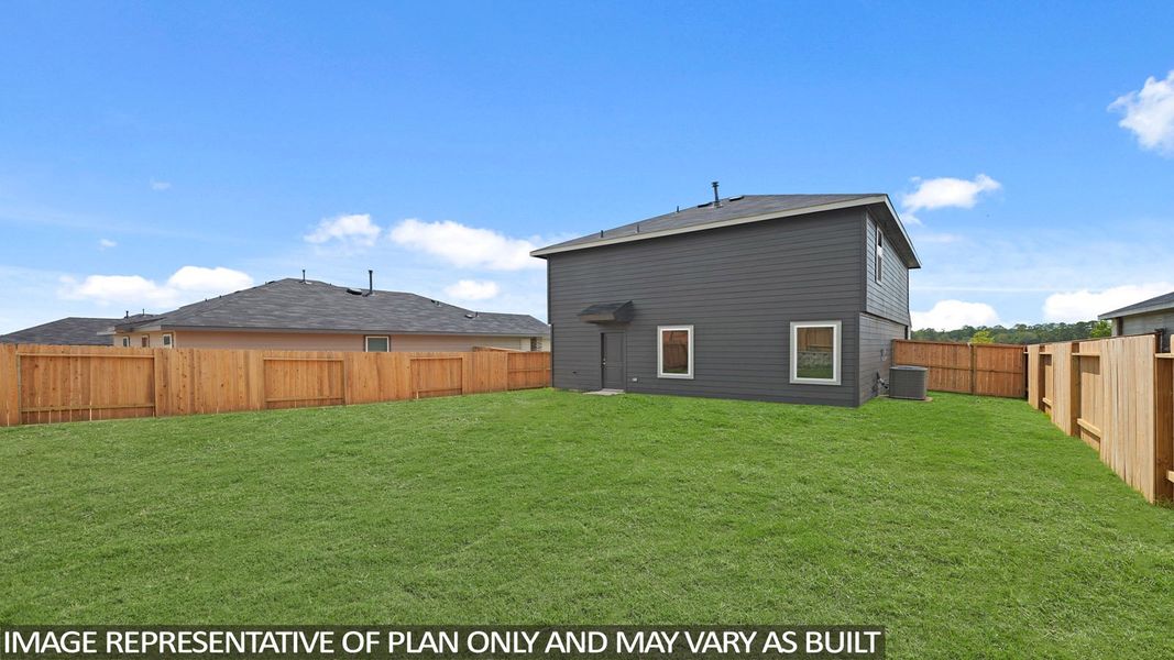 Representative exterior photo of a completed home built from the Davis by D.R. Horton in Mill Creek, Magnolia, TX (Image 13).