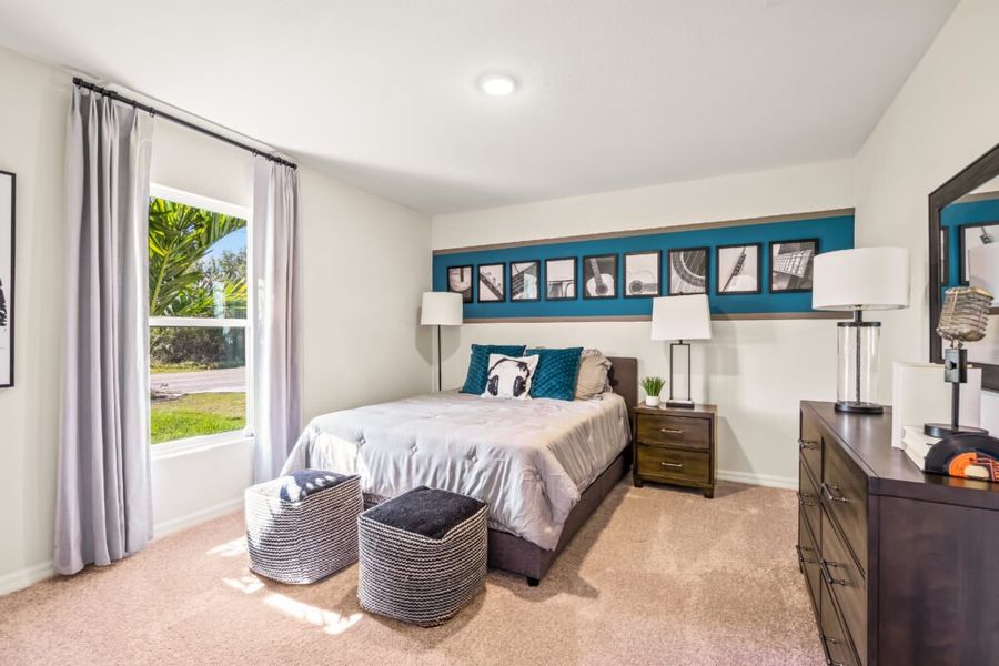 Representative furnished interior of a home built from the Majestic by Holiday Builders in Port St Lucie, Port St. Lucie (Image 25).