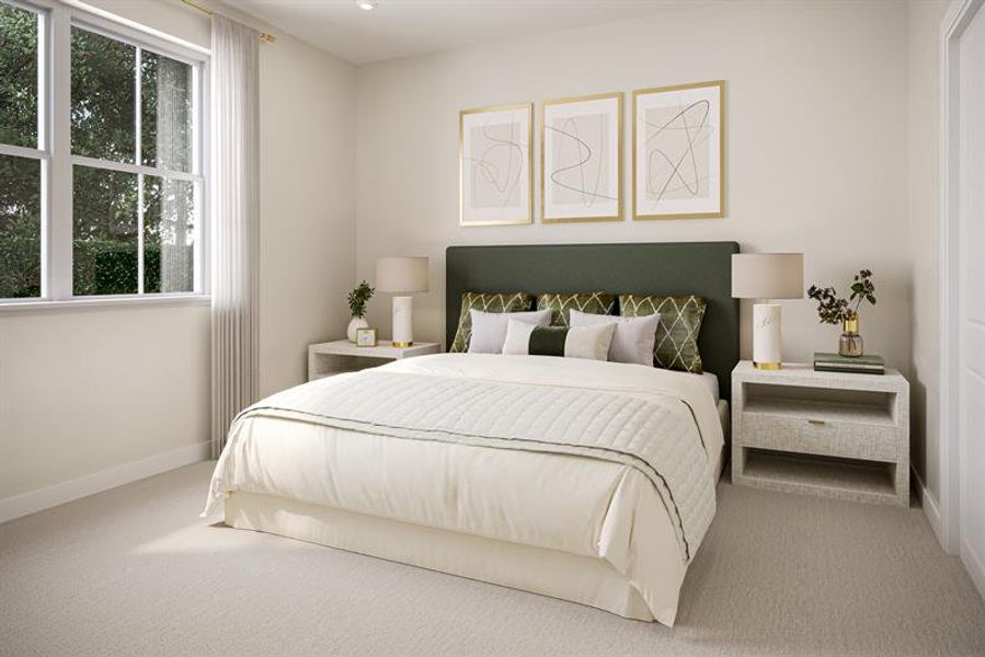 Furnished interior view inside a new home in Seminole Palms Single-Family Homes, Palm Coast (Image 5).