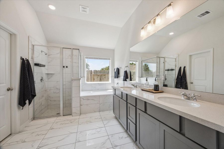 Furnished interior view inside a new home in , Houston (Image 12).