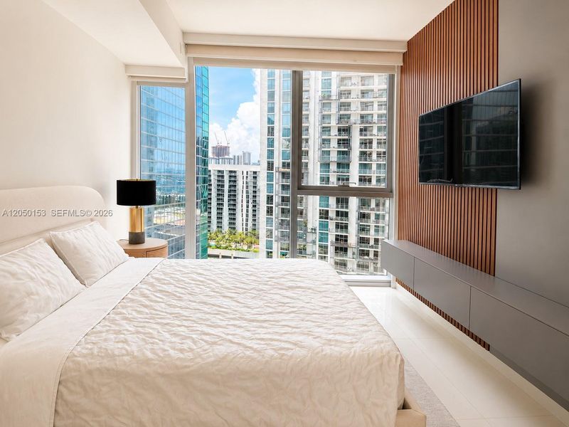 Furnished interior view inside a new home in , Miami (Image 25). Furnished interior view inside a new home in , Miami (Image 25).