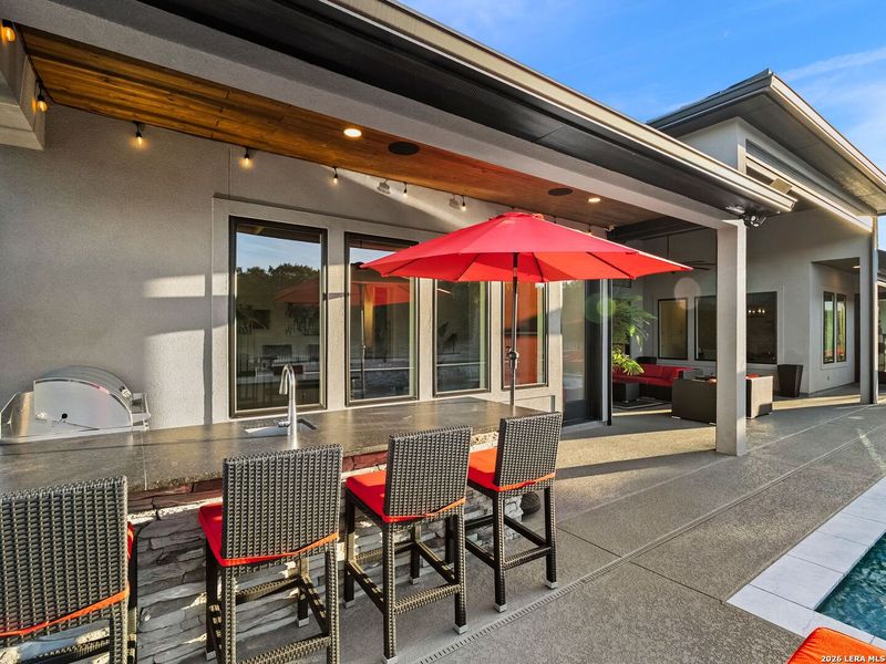 Exterior details and patio area of a home in , Canyon Lake (Image 32).