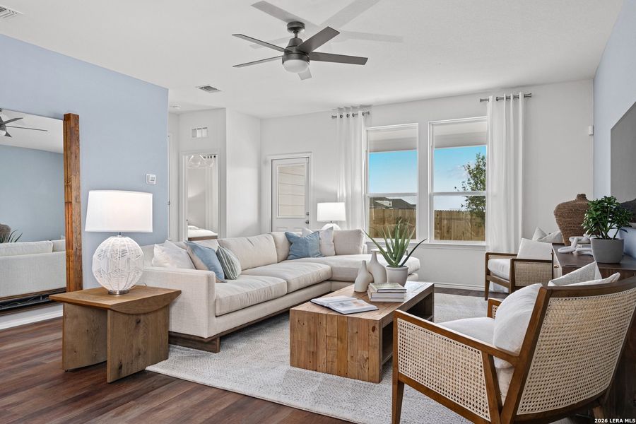 Furnished interior view inside a new home in , New Braunfels (Image 16).