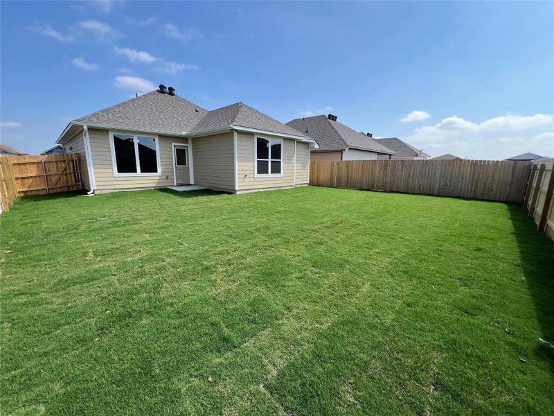 Exterior details and patio area of a home in Eastern Wells, Jarrell (Image 3). Exterior details and patio area of a home in Eastern Wells, Jarrell (Image 3).