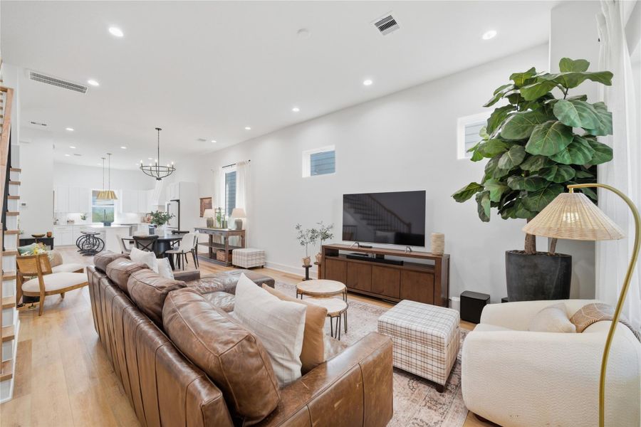Furnished interior view inside a new home in , Houston (Image 9). Furnished interior view inside a new home in , Houston (Image 9).