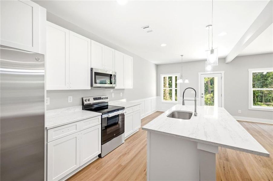 Furnished interior view inside a new home in , Mount Airy (Image 6).
