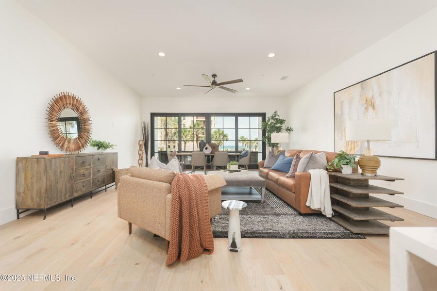 Furnished interior in a model home at Townhomes on 1st in Jacksonville Beach (Image 21).